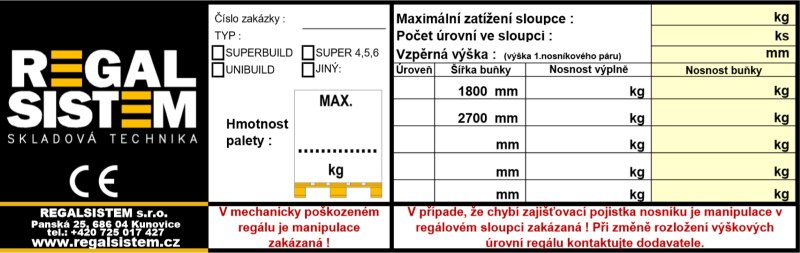 BOZP: Pozor na správné označení regálů ve skladech